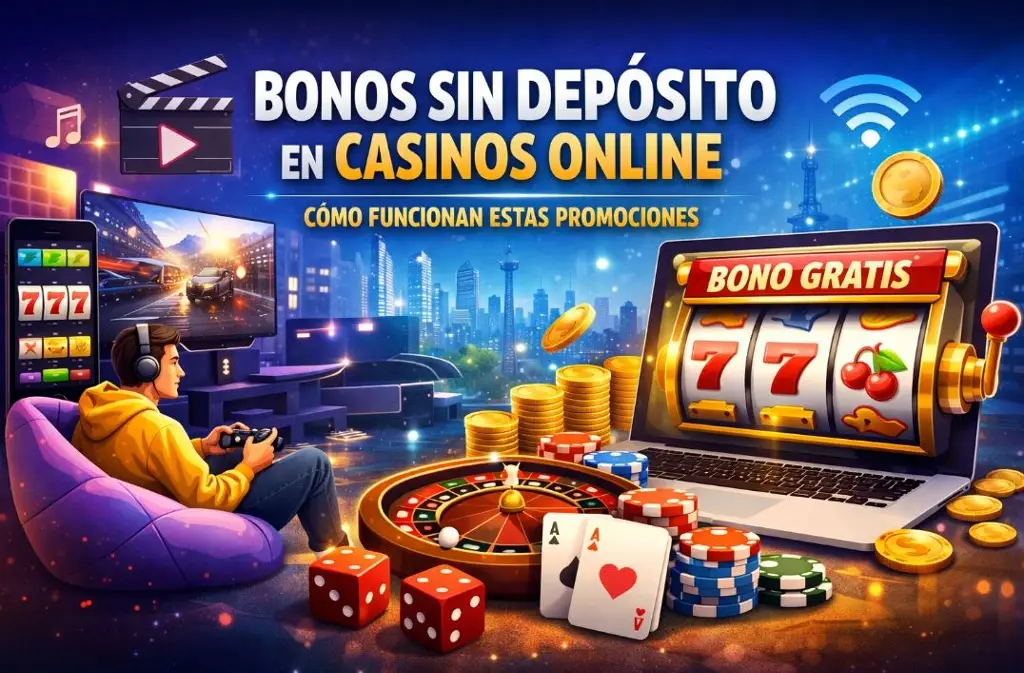 Imagen Bonos sin depósito en casinos online: cómo funcionan estas promociones en el entretenimiento digital
