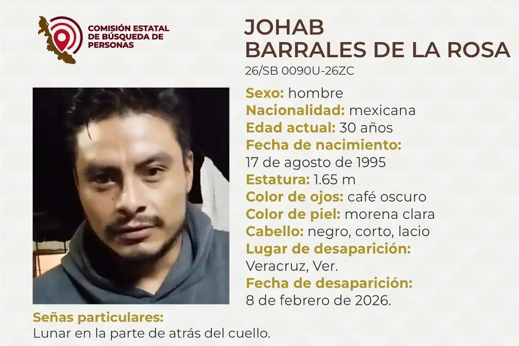 Imagen Desaparece hombre en el puerto de Veracruz; estas son sus características 