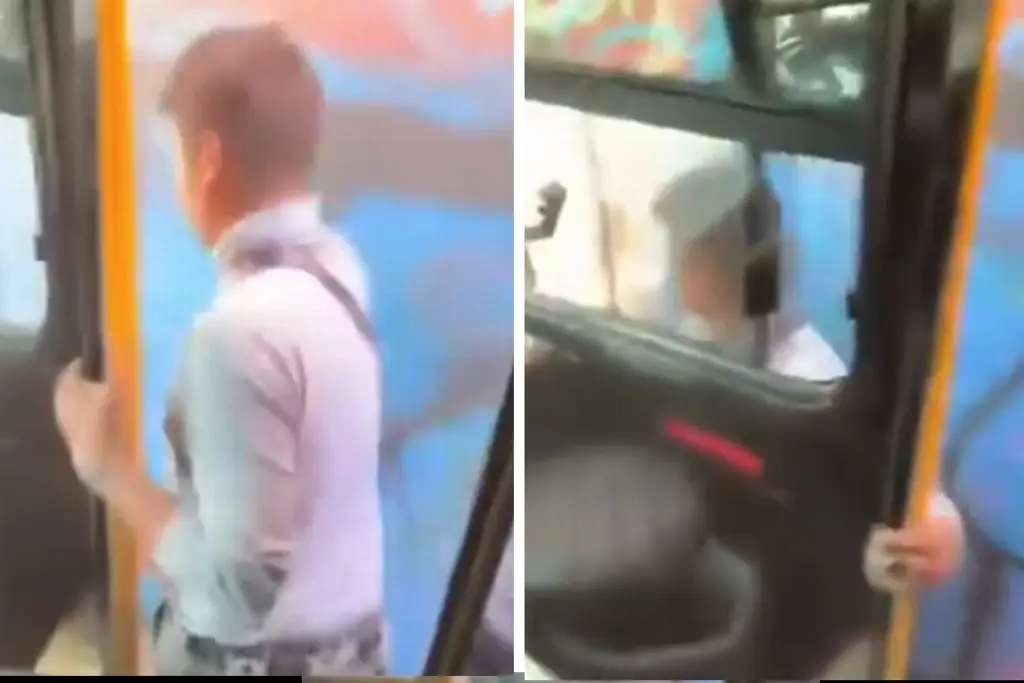 Imagen Huye tras atropellar con urbano a varios peatones y provocar choque  