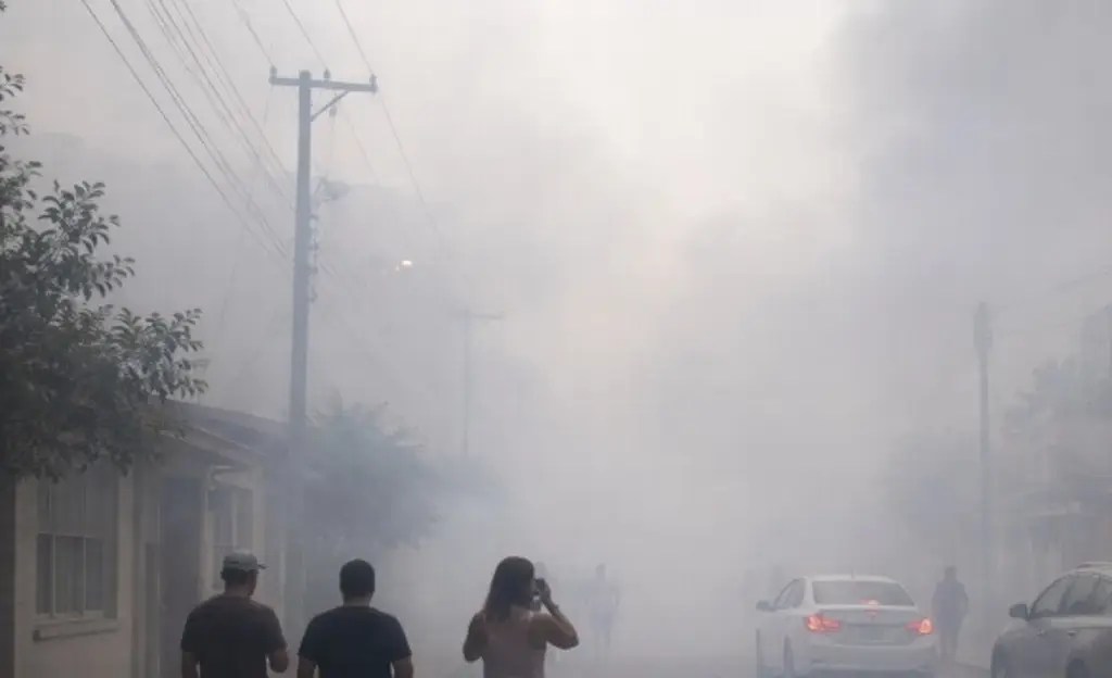 Imagen Aparatoso incendio en JB Lobos, en Veracruz 