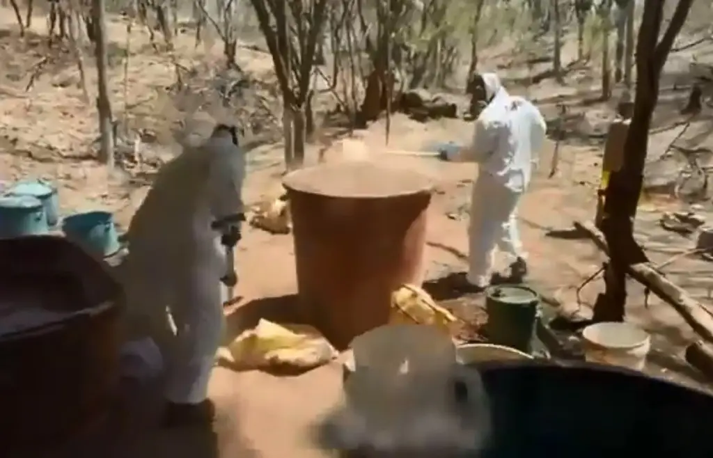 Imagen Destruye la Marina laboratorio y 600 kilogramos de metanfetamina en Sinaloa