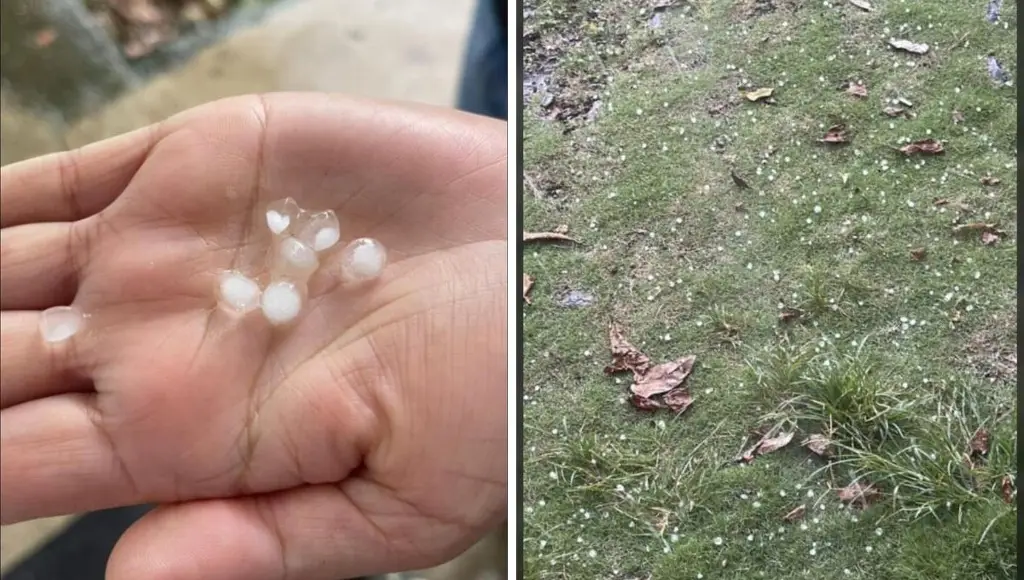 Imagen Reportan granizada en Juchique de Ferrer y Atzalan este martes