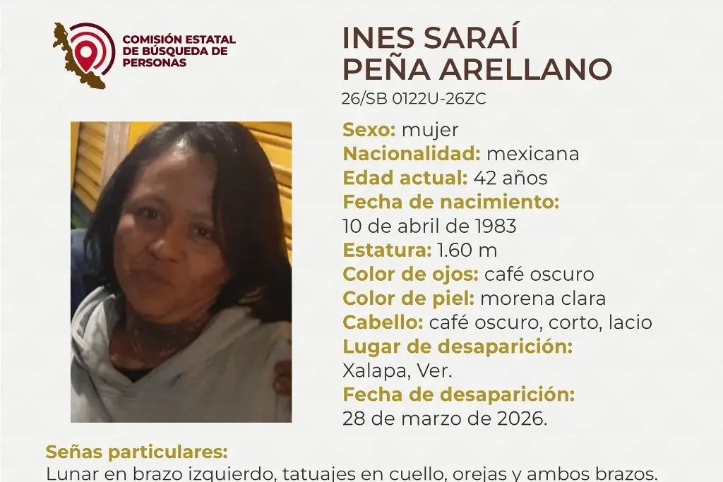 Imagen Joven mujer desaparece en Xalapa, Veracruz; estas son sus características 