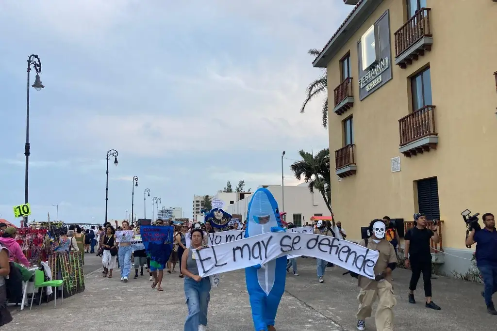 Imagen Al ritmo de son jarocho protestaron en Veracruz por el derrame de petróleo