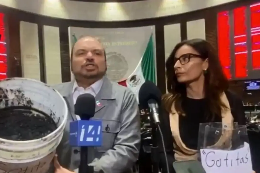 Imagen Llevan chapopote recogido en playas de Veracruz a Cámara de Diputados