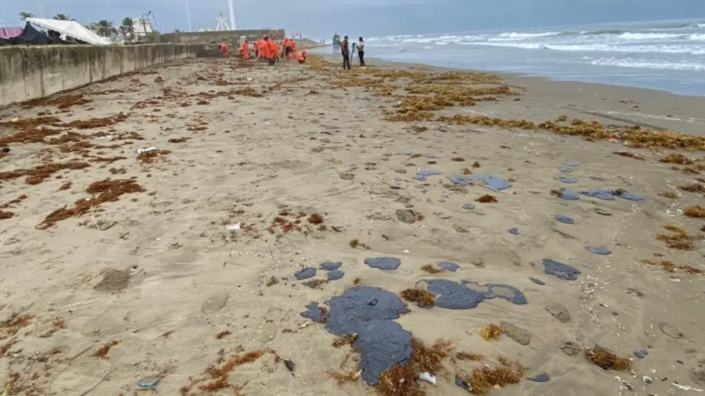 Imagen Regresa petróleo a playa de Coatzacoalcos por frente frío 43
