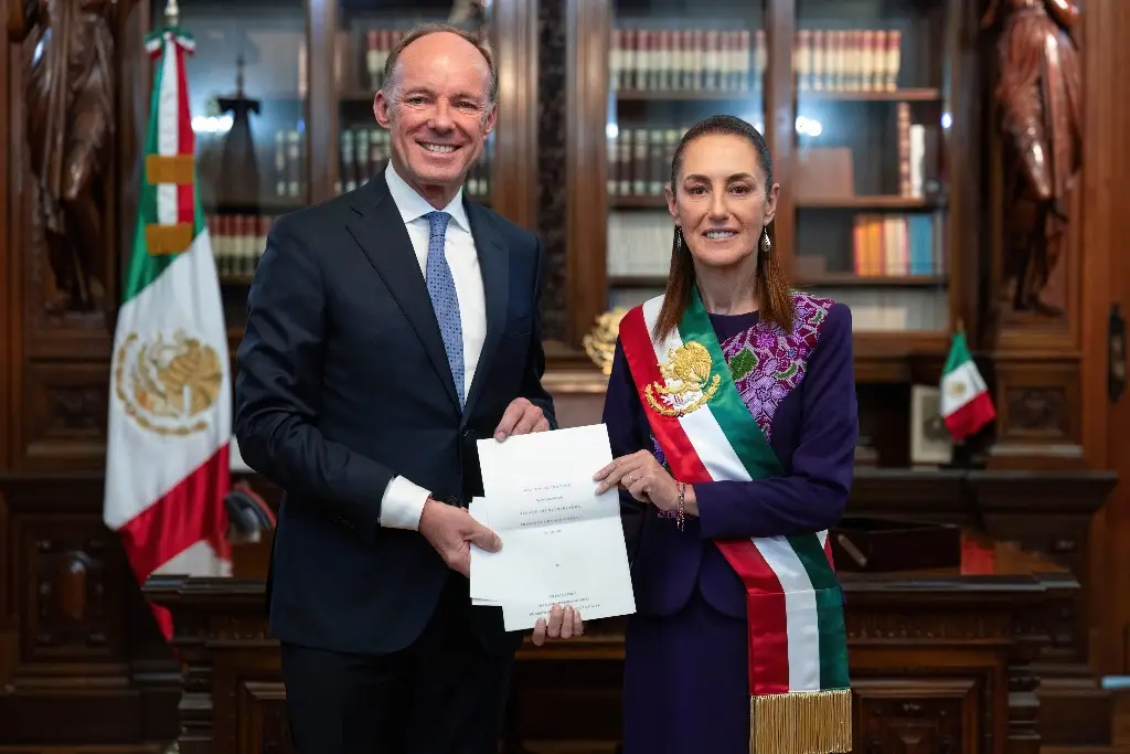 Imagen Sheinbaum recibe cartas credenciales de embajadores de Europa, Asia, África y América