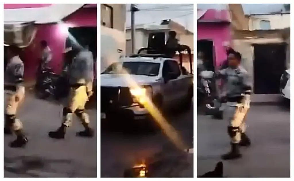 Imagen Guardia Nacional balea a un perro durante riña con civiles en Guanajato (+Video)