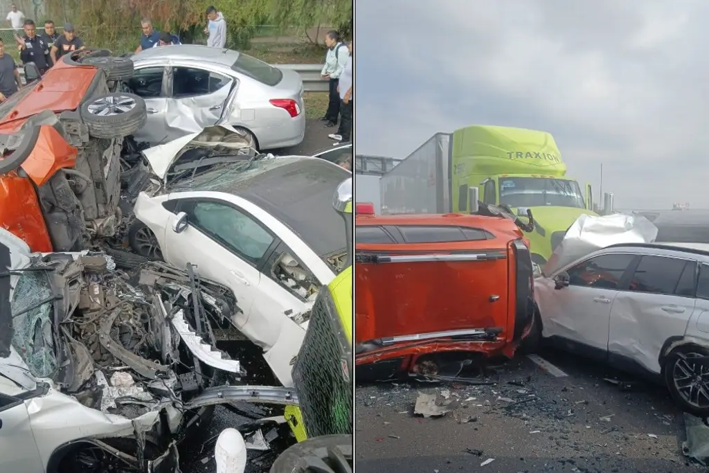Imagen Deja un muerto y varios lesionados choque múltiple la mañana de este lunes