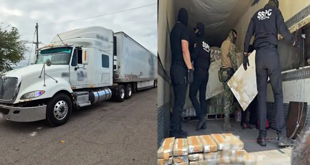 Imagen Aseguran 60 kilos de cocaína ocultos en tráiler