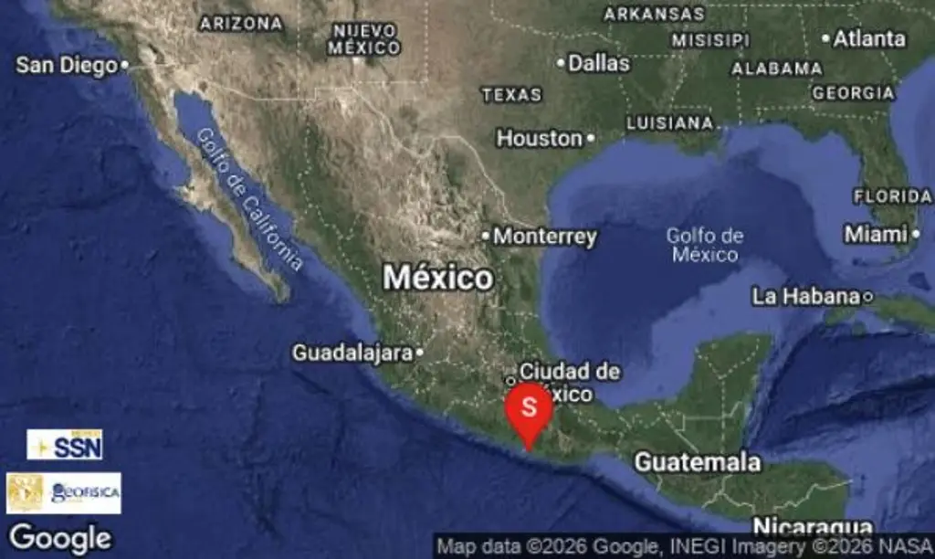Imagen Esta fue la magnitud y epicentro del sismo que se percibió en Veracruz esta mañana