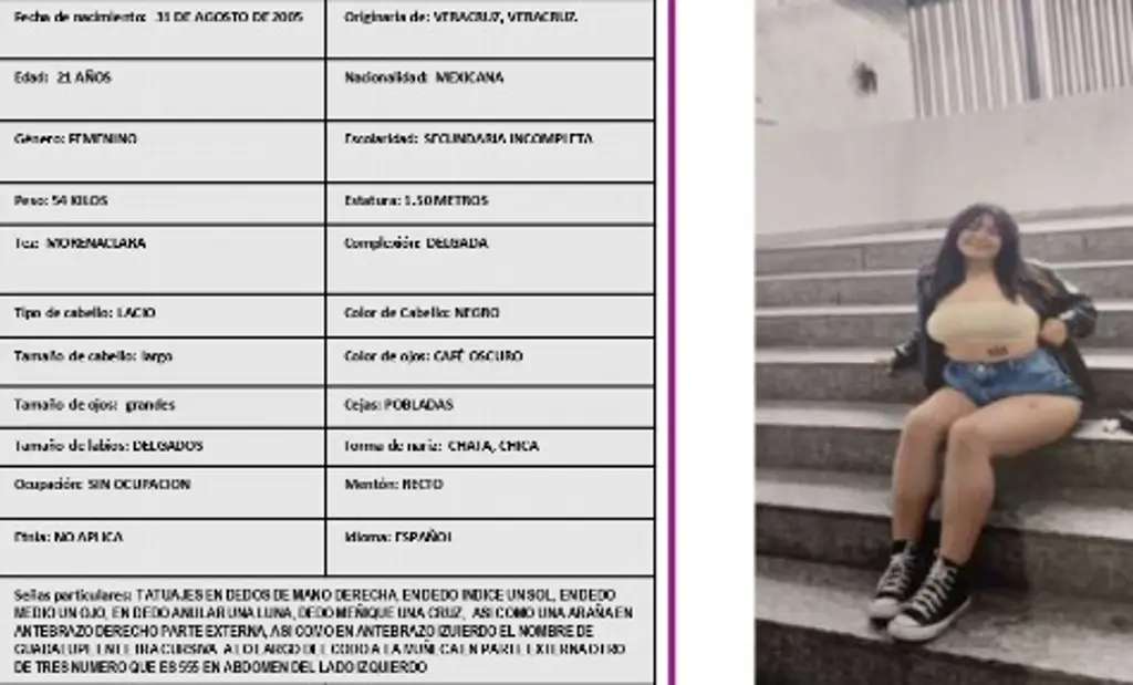 Imagen Buscan a joven mujer reportada como desaparecida en Veracruz