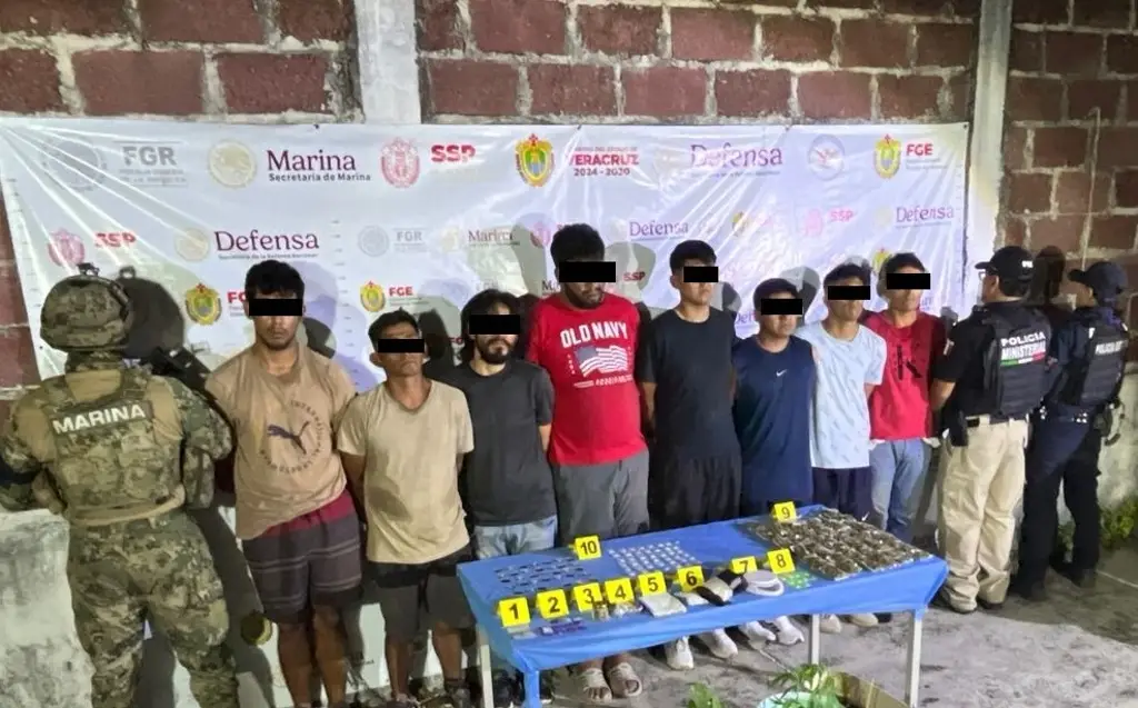 Imagen Detienen a presunto líder delictivo y 7 personas más en San Andrés Tuxtla, Veracruz