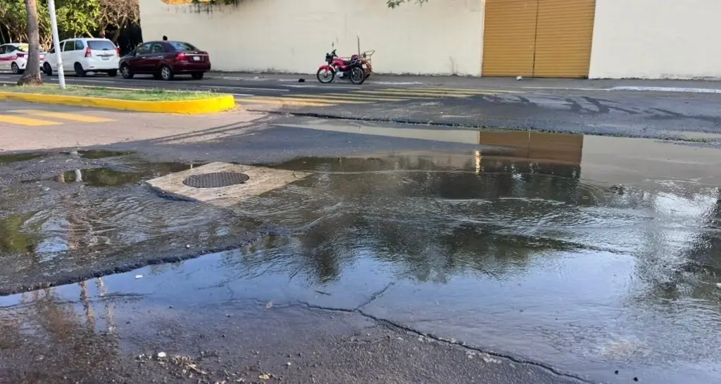 Imagen Reportan fuga de agua en colonia de Veracruz 