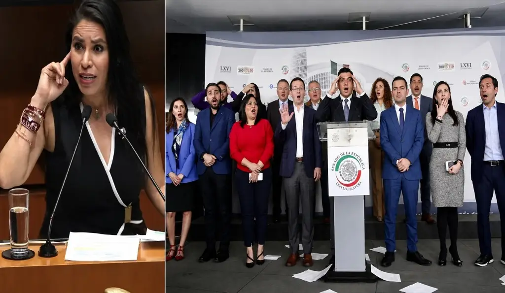 Imagen Viral, senadora de Morena Simey Olvera que cita a Benito Juárez porque la oposición 'no sabe' (+Video)