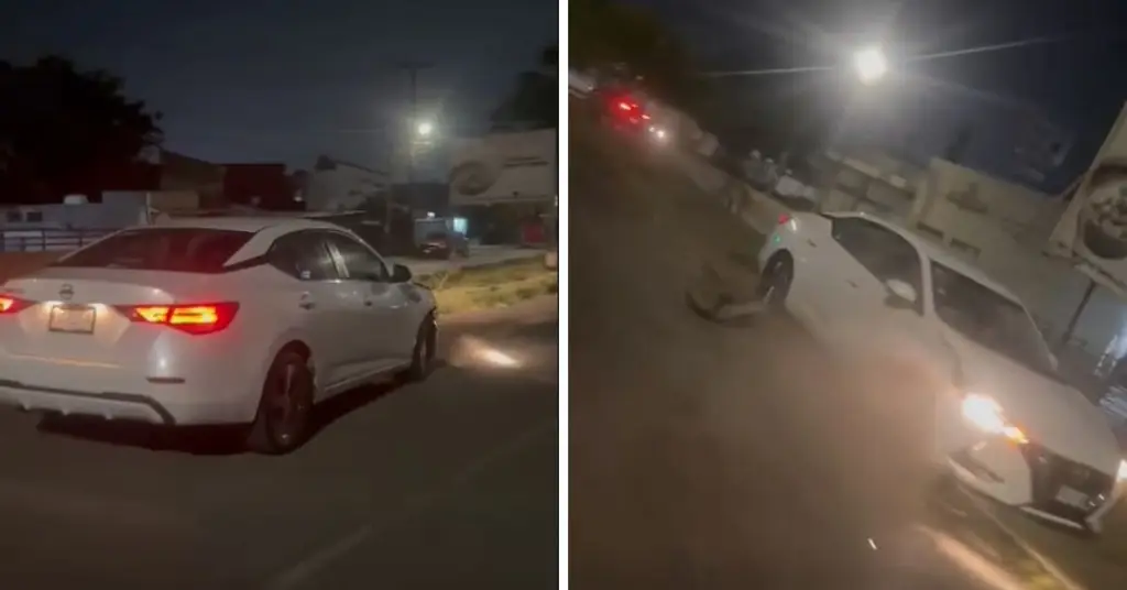 Imagen Conductor se estampa contra camellón en fraccionamiento al norte de Veracruz