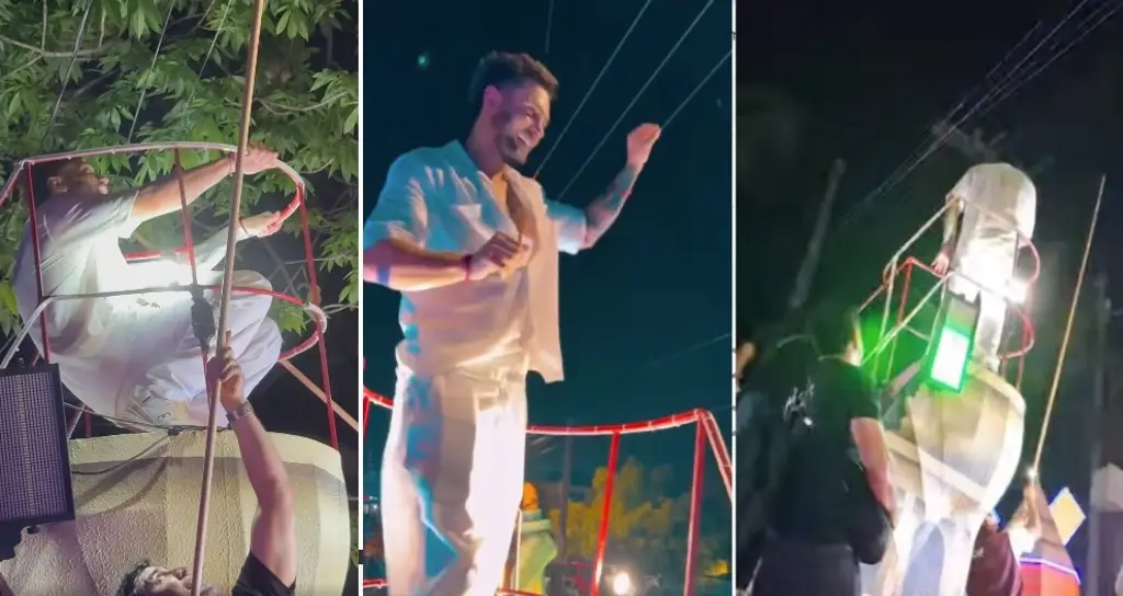 Imagen Nicola Porcella 'o se agachaba o moría' en el Carnaval de Medellín de Bravo 