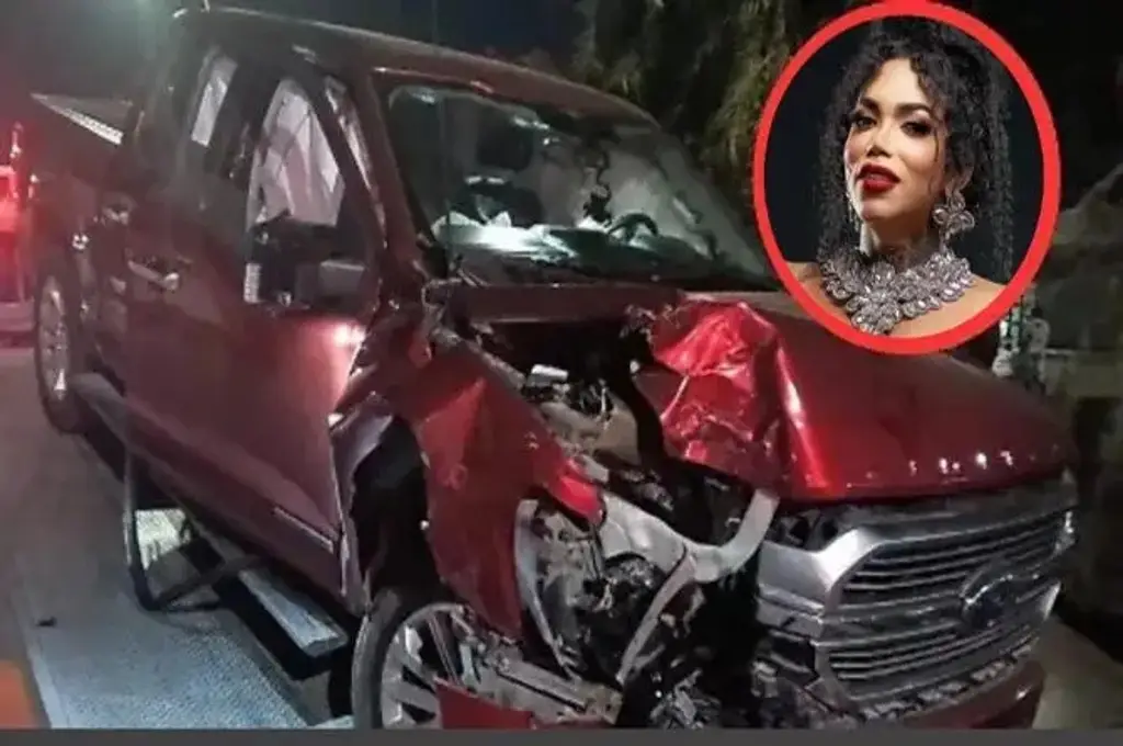 Imagen Paolita Suárez 'La Perdida' sufre aparatoso accidente automovilístico; aseguran iba ebria 