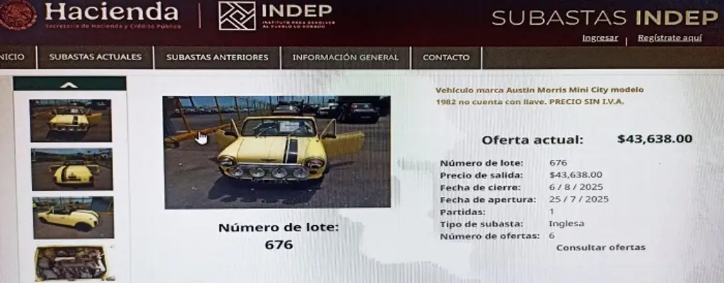 Imagen INDEP mantiene disputa legal por 211 vehículos robados en Veracruz