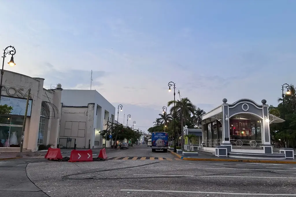 Imagen Reducción de carriles en centro de Veracruz
