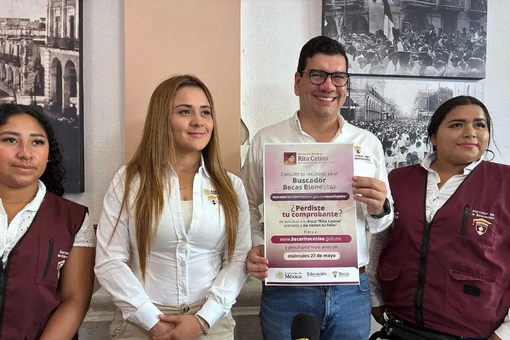 Imagen Atención estudiantes: en esta fecha depositarán la beca Rita Cetina en Veracruz