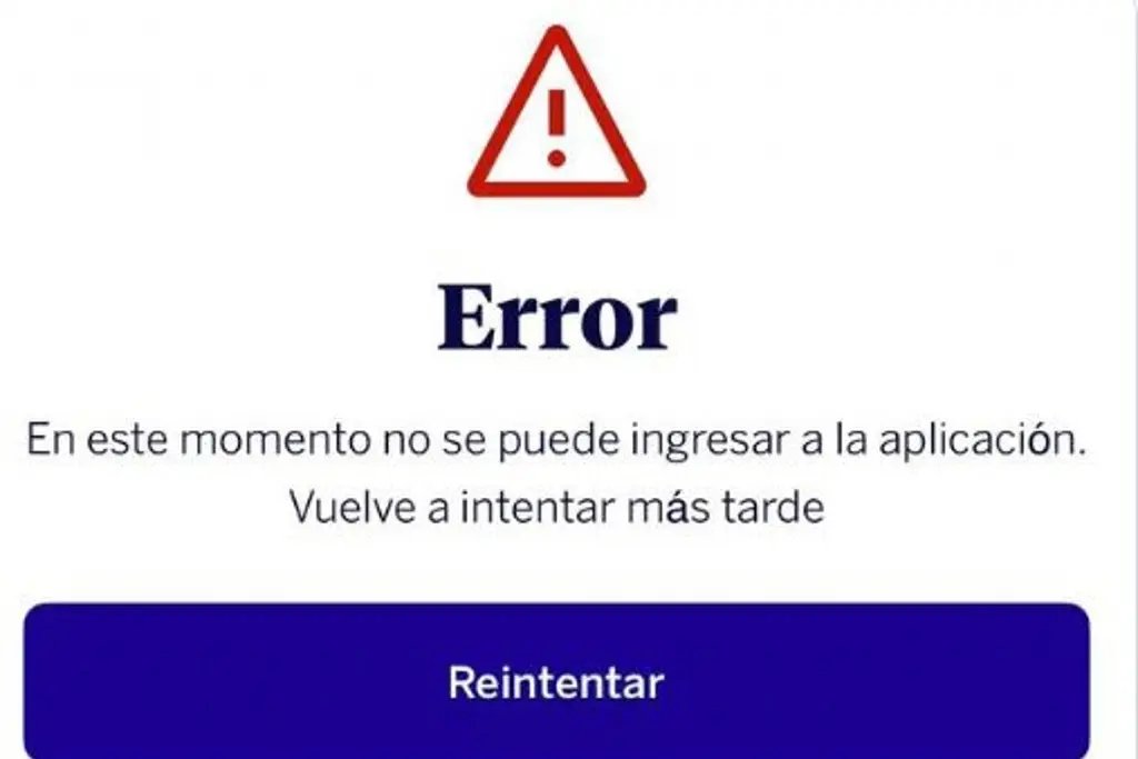 Imagen Se cae aplicación de BBVA; usuarios reportan fallas
