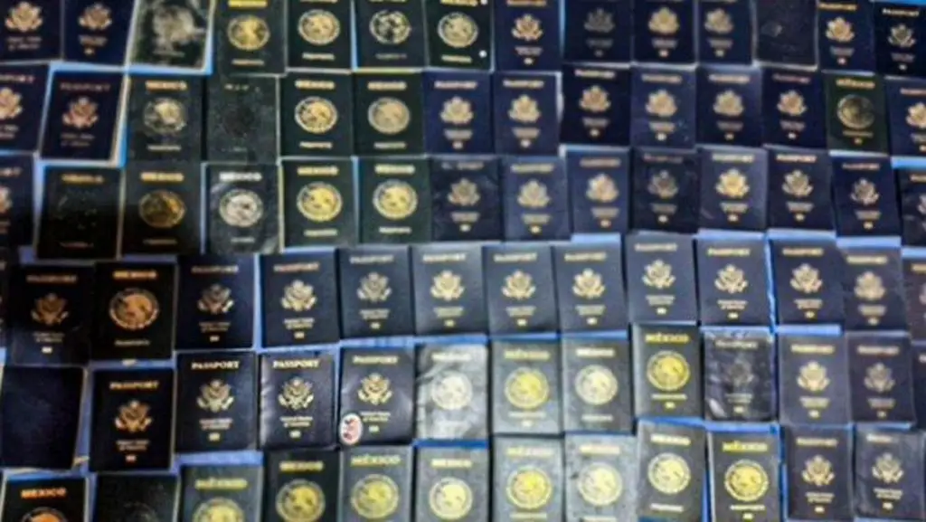 Imagen Golpe a célula de falsificación deja 2 detenidos y 94 pasaportes apócrifos de México y EU asegurados