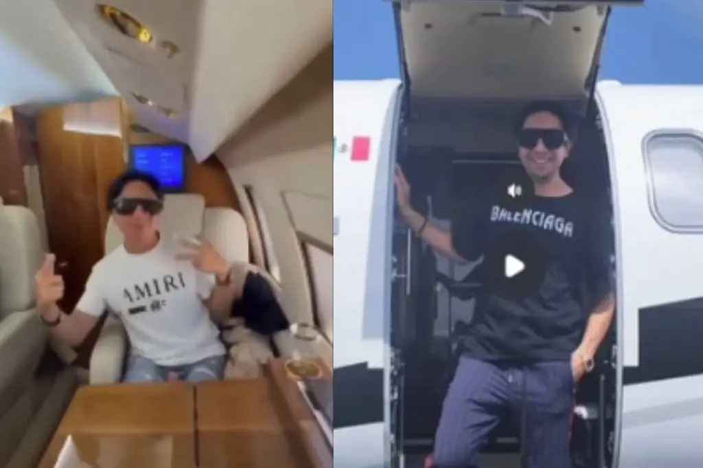 Imagen Indigna regidor Eleazar Maas Kinil que viaja en jet privado 