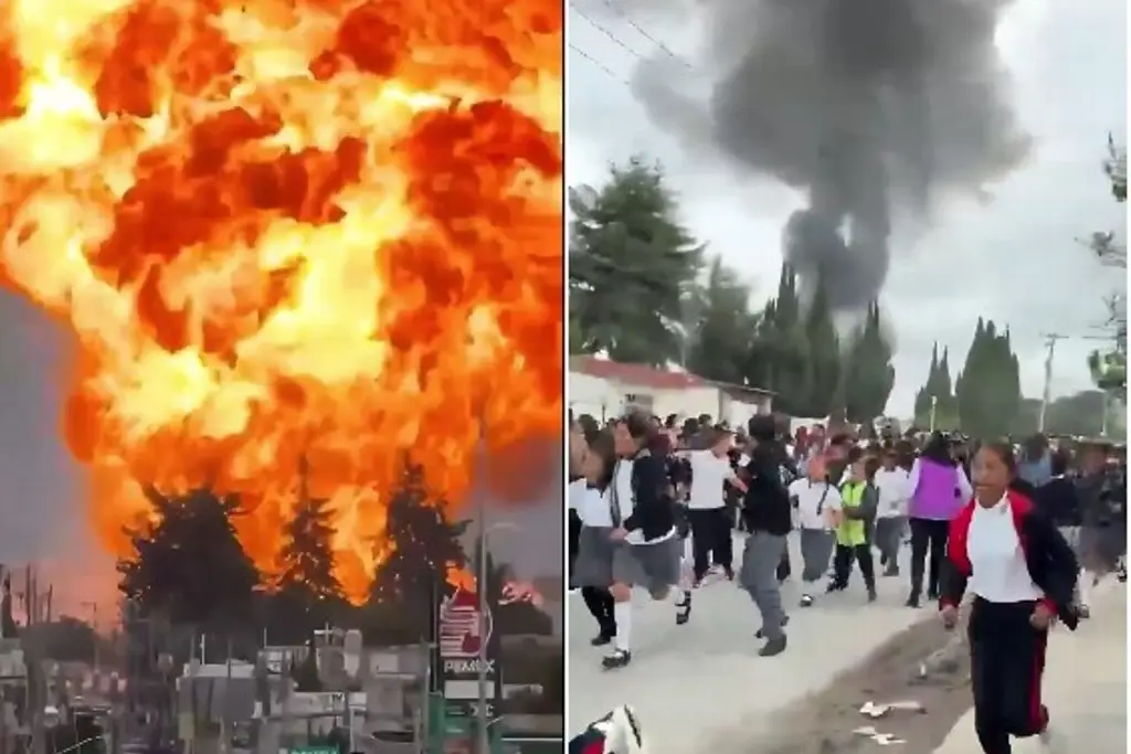 Imagen Así captaron el estallido de 4 pipas de huachicol en Tepeaca, Puebla (+Video)