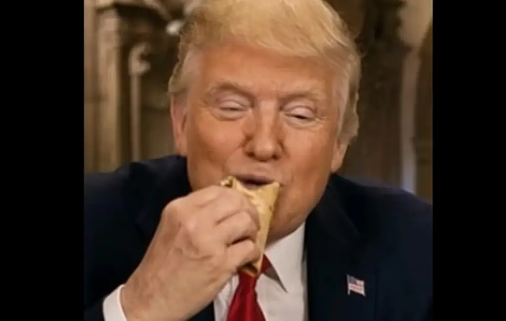 Imagen Donald Trump crea video con IA; aparece comiendo tacos junto a Claudia Sheinbaum