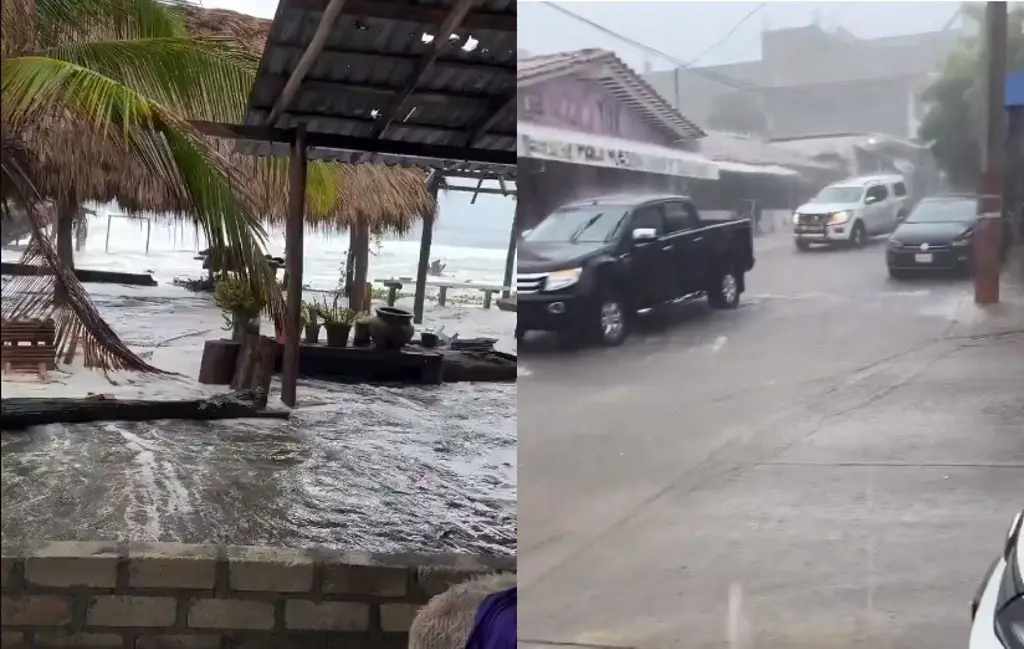 Imagen Inundaciones y mar de fondo en Acapulco previo a impacto de tormenta 'Boris'
