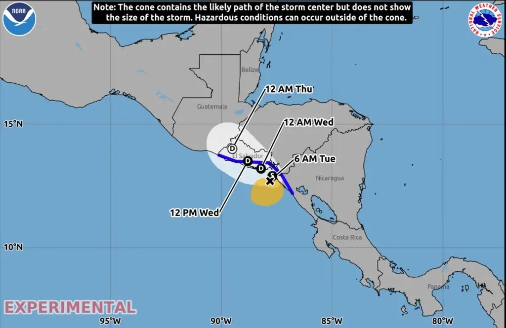 Imagen Tormenta tropical Cristina se debilitará: NOAA  ¿Seguirán las lluvias?