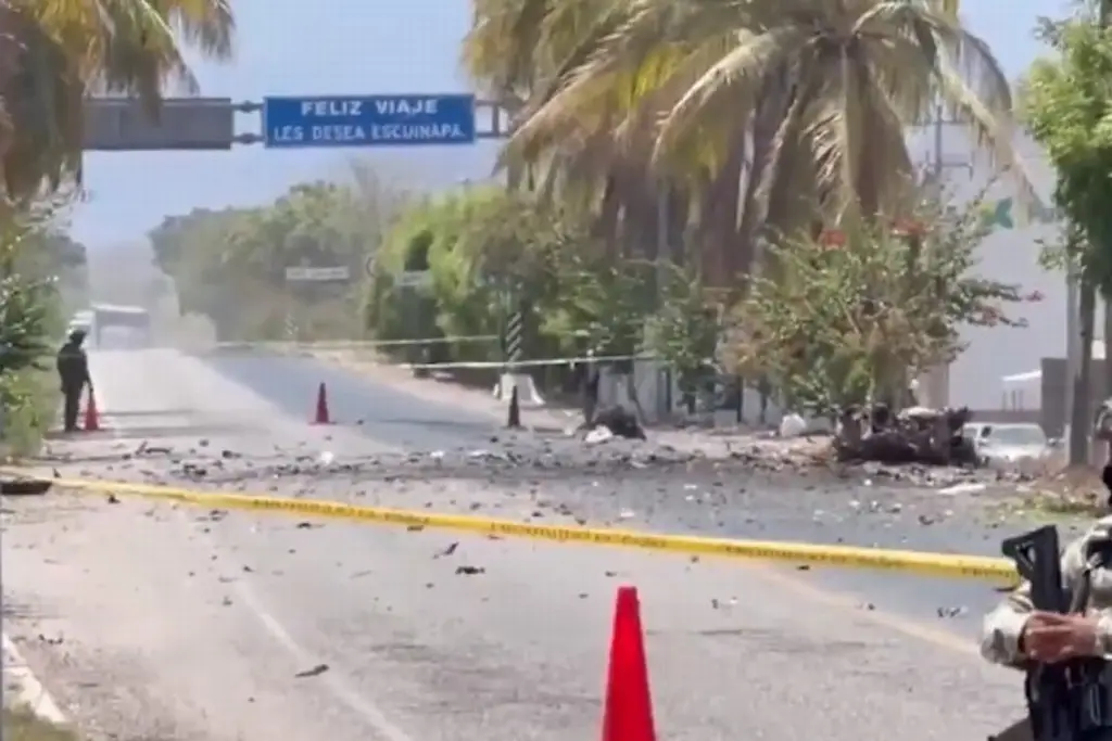 Imagen Captan presunta explosión de coche bomba en Escuinapa, Sinaloa (+Video)