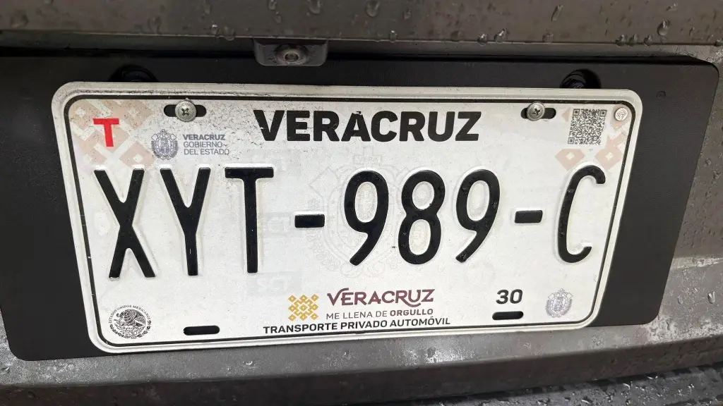 Imagen Reportan placas perdidas en Veracruz - Boca del Río