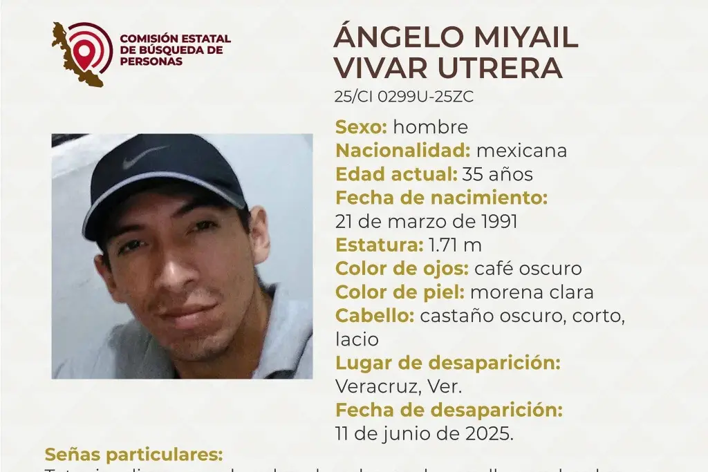 Imagen Piden apoyo para localizar a hombre desaparecido en el puerto de Veracruz