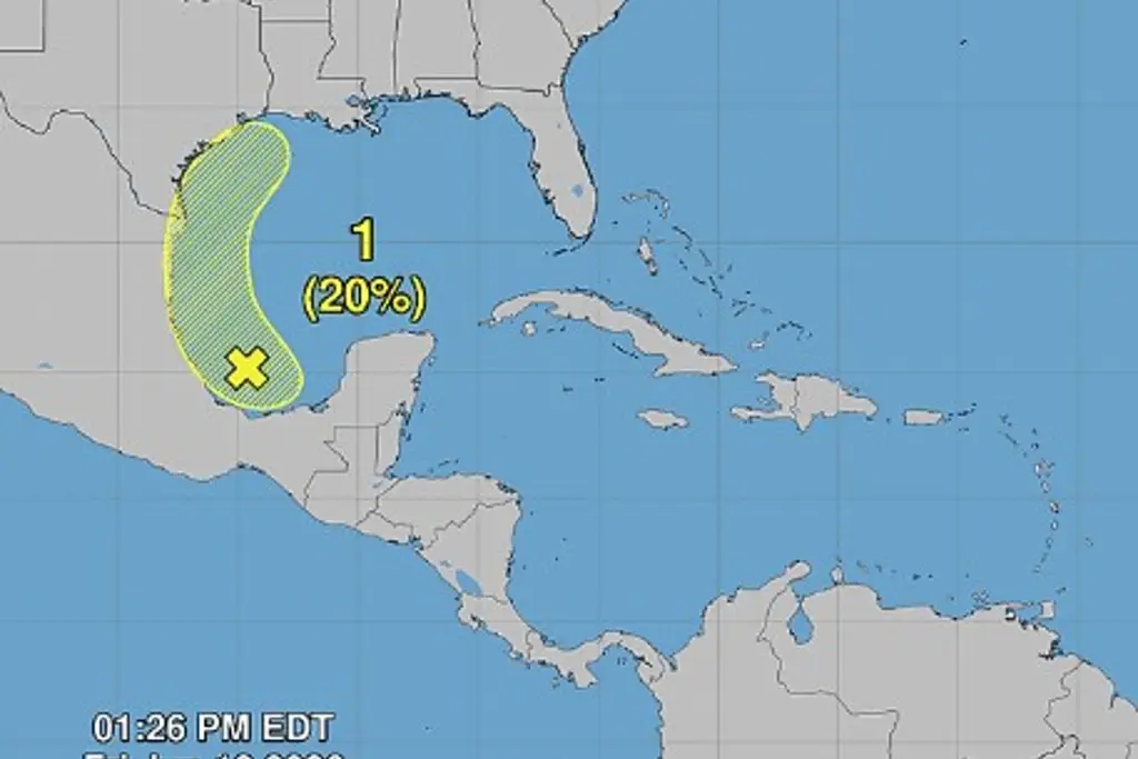 Imagen Reportan zona de baja presión, con 20% de probabilidad de ser ciclón tropical frente a Veracruz