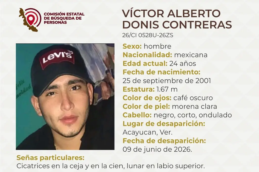 Imagen Joven desaparece al sur de Veracruz; estas son sus características 