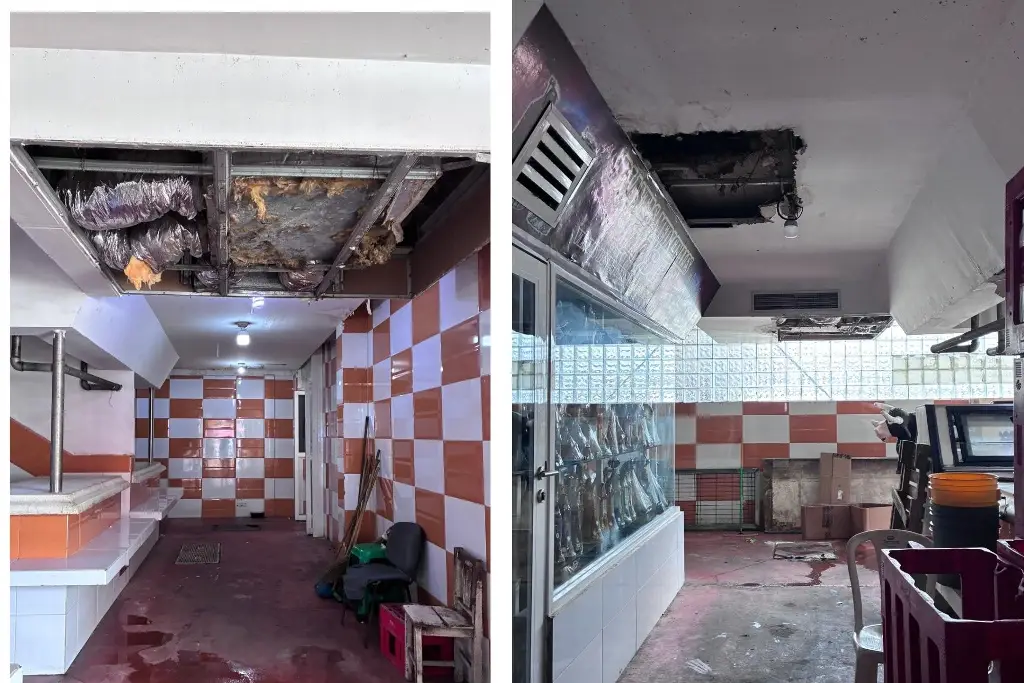 Imagen  Caen plafones en mercado Hidalgo; esto piden locatarios