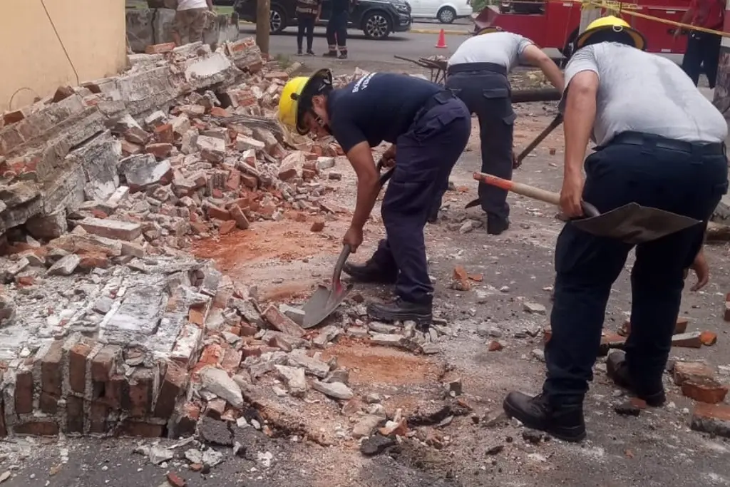 Imagen Colapsa barda en Veracruz; esta fue la razón
