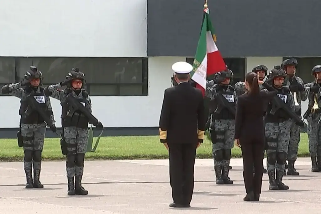 Imagen Creación de la Guardia Nacional fue una 'hazaña'; Sheinbaum durante aniversario de la corporación