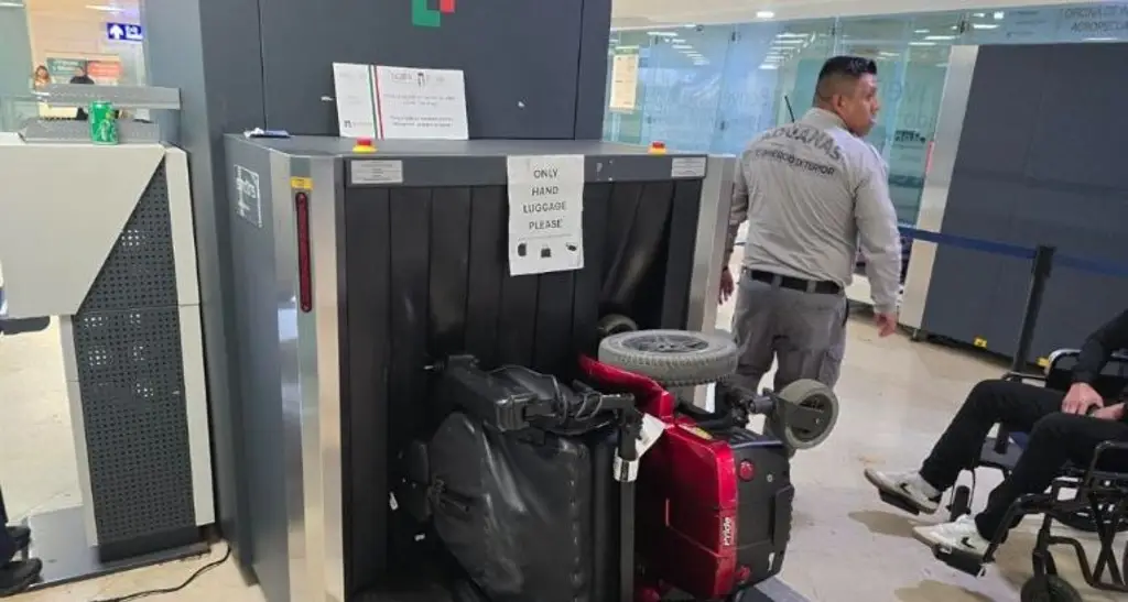 Imagen En una silla de ruedas: así ingresaron varios kilos de cocaína a Aeropuerto de Cancún