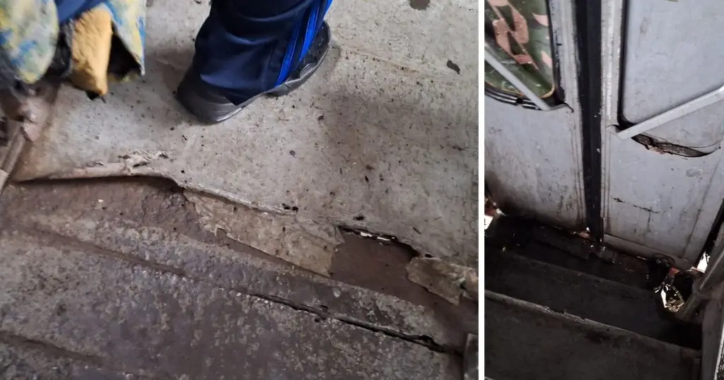 Imagen Pese a reordenamiento, camiones carcomidos y con goteras circulan en Veracruz