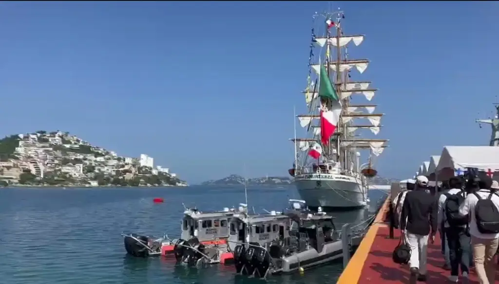 Imagen Parte Buque Escuela Cuauhtémoc en viaje de instrucción ¿De dónde?