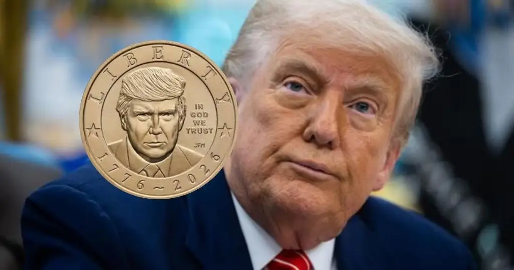 Imagen Presentan nueva moneda con la cara de Trump, ¿circulará en EU?