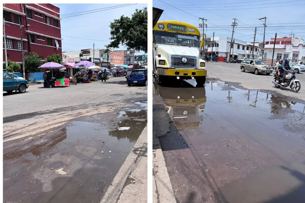 Imagen Piden bacheo en céntrica y concurrida avenida de Veracruz