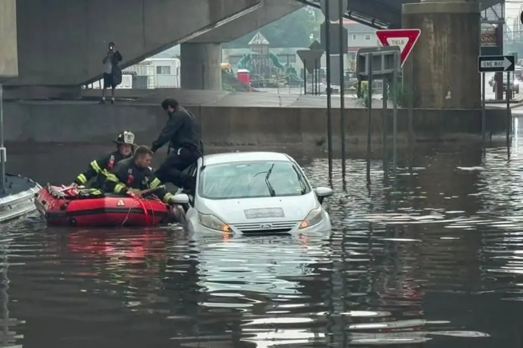 Imagen No es Veracruz; así se inundó Nueva York antes de la final del Mundial (VIDEO)
