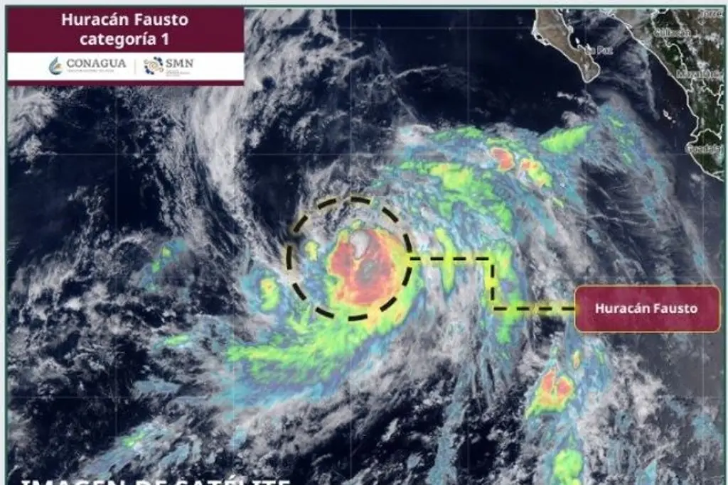 Imagen Huracán Fausto se fortalece en el Pacífico; este será su impacto en México