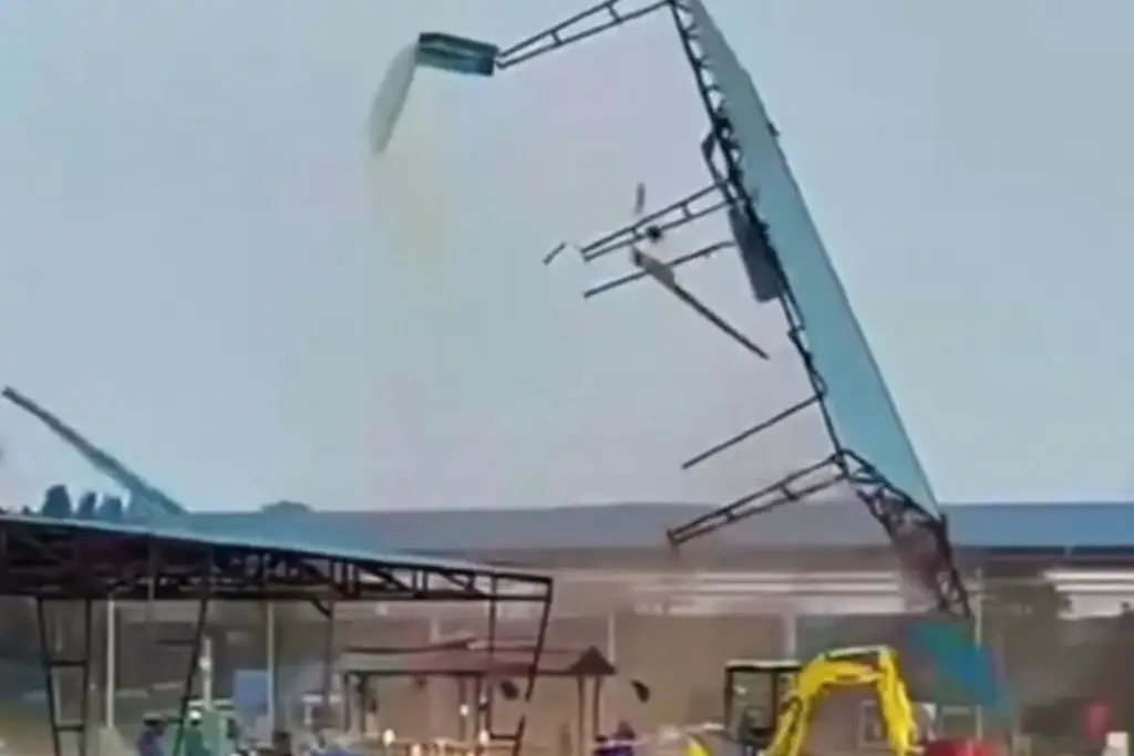Imagen Para el fuerte viento todo fue poco. Así arrasó con todo (+Video)
