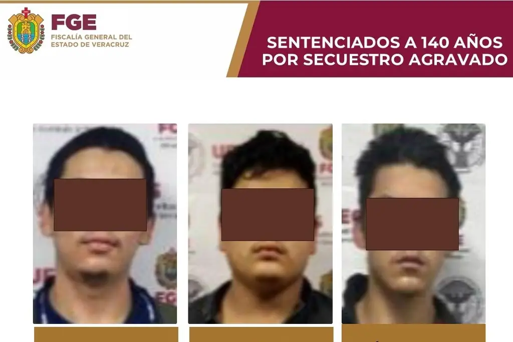 Imagen Secuestraron a una persona en Coatepec y pasarán 140 años en prisión