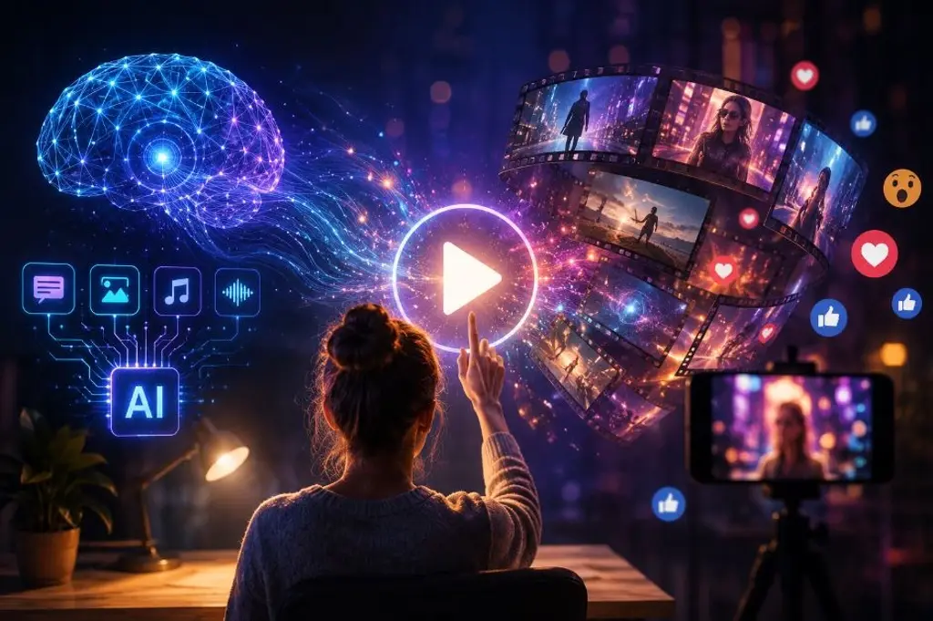 Imagen Cómo crear vídeos virales desde cero con IA sin saber editar